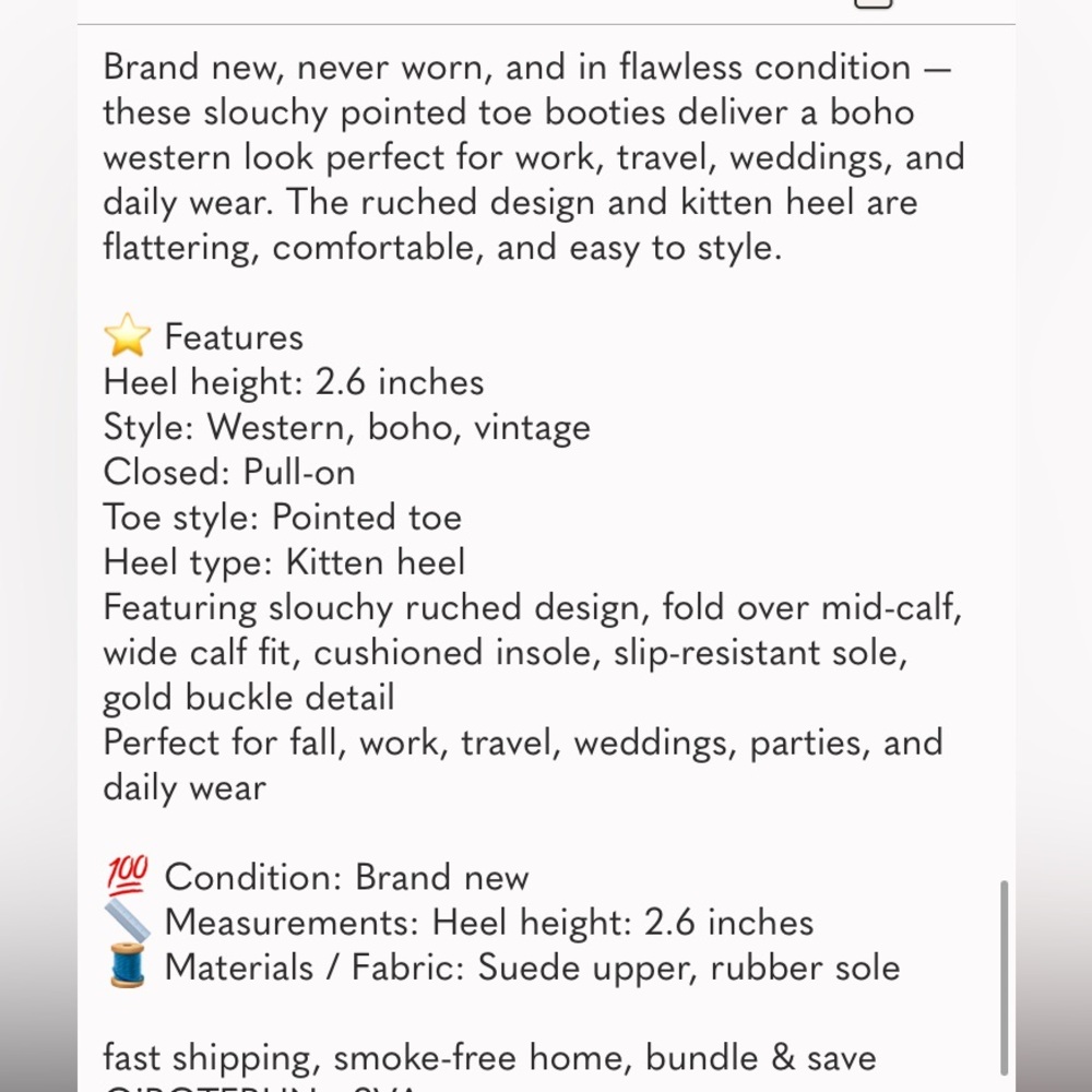 Slouchy Ankle Boots Pointed Toe Kitten Heels Wide Calf Boho Suede Fold Over new - Picture 8 of 8